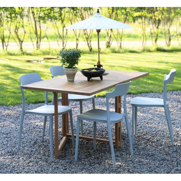 Abbe spisestol stabelbar - Gr (Plast)