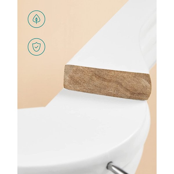 Kleshenger, tre, 44,5 cm, 30-pakning - Hvit Kleshenger, tre, 44,5 cm, 30-pakning - Hvit