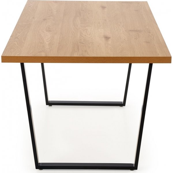 Gentofte spisebord 160 cm - Eik/sort