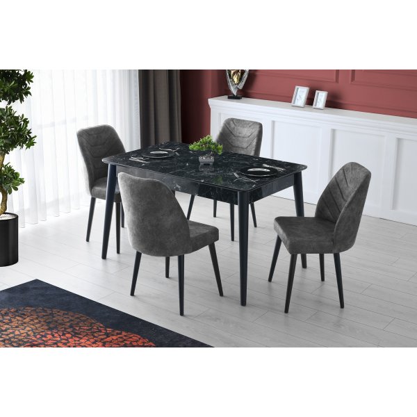 Lotta spisebord 130 cm - Antrasitt Lotta spisebord 130 cm - Antrasitt