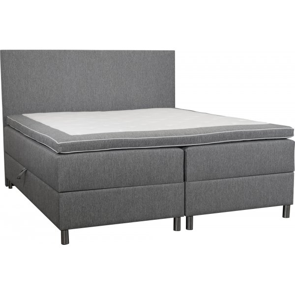 Seng 180x200 cm med oppbevaring grå boksseng Seng 180x200 cm med oppbevaring grå boksseng