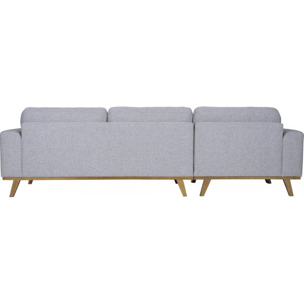 Sofa med vendbar divan grå 283 cm Sofa med vendbar divan grå 283 cm