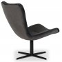 Spekerd designer lenestol - Mrkegr (Flyel) / Svart + Flekkfjerner for mbler