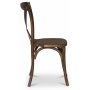 Paris vintage stol med kryss - Vintage brun