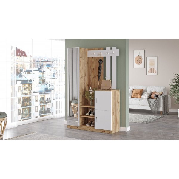 Roger gangmøbel - Furu/hvit Roger gangmøbel - Furu/hvit