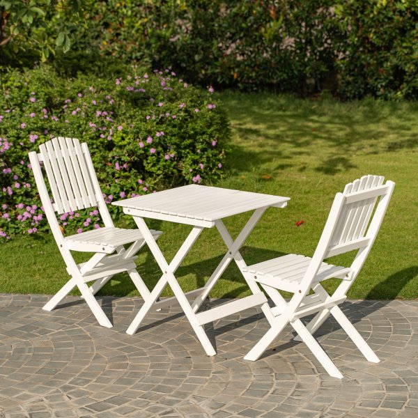 Haväng spisebord 65 x 65 cm - Hvit Haväng spisebord 65 x 65 cm - Hvit