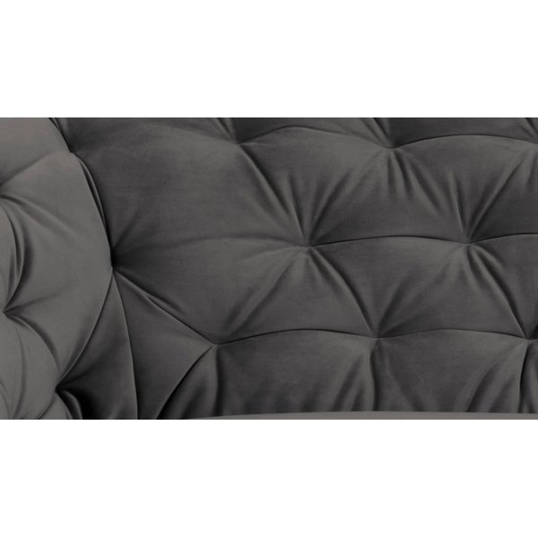 Felicia 3-seters sofa - Mørkegrå (Fløyel) Felicia 3-seters sofa - Mørkegrå (Fløyel)