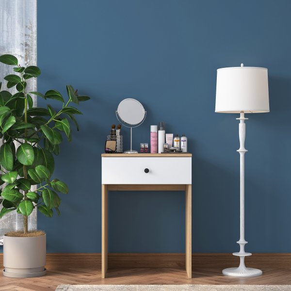 Bijou toalettbord 12, 60 x 42,5 cm - Valnøtt/hvit Bijou toalettbord 12, 60 x 42,5 cm - Valnøtt/hvit