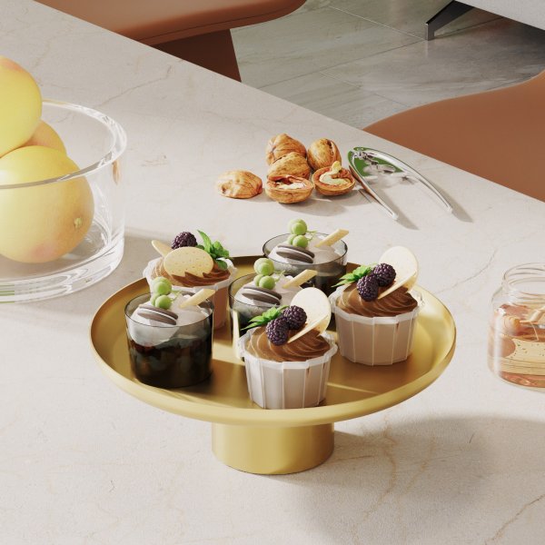 Nisiros dekorativt fat - Gull Nisiros dekorativt fat - Gull