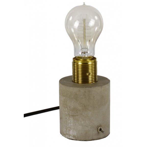 Hunge bordlampe - Messing/Betong