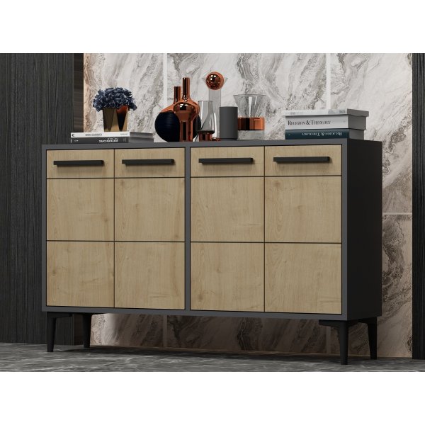 Stria skjenk - Antrasitt/safir eik Stria skjenk - Antrasitt/safir eik