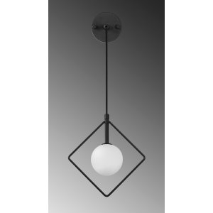 Geometri vegglampe 11120 - Sort/hvit