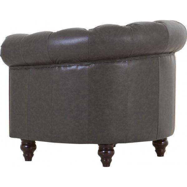 Chesterfield Royal lenestol - Black Chocolate (PU skinn) Chesterfield Royal lenestol - Black Chocolate (PU skinn)