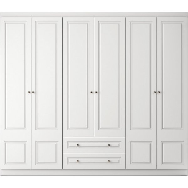 Inci garderobe 210 x 50 x 210 cm - Hvit