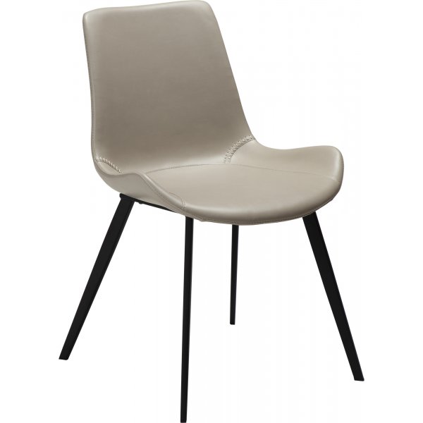Hype stol - Cashmere PU/svart