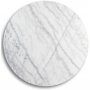 Zoo spisebord 105 cm - Krom / Lys Marmor