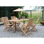 Grunnebo stol med armlene - Teak