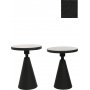 Chalice sidebord sett 50/55 cm - Sort