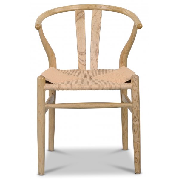 Sunda spisestol - Natur / Flettet sete + Tekstilrens for mbler