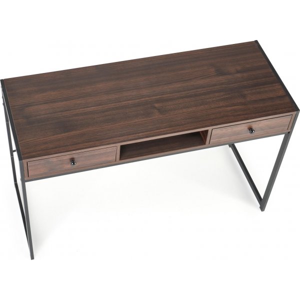 Skrivebord med skuffer valn�tt 123 cm bredt + Tekstilpleie for m�bler