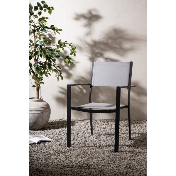 Copacabana spisestuestol - Sort/Grå Copacabana spisestuestol - Sort/Grå