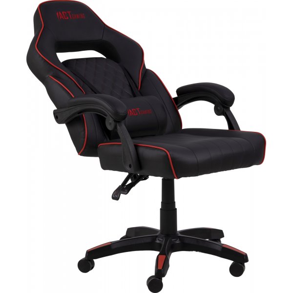 Canyon kontorstol / gaming stol - Sort PU/r�d