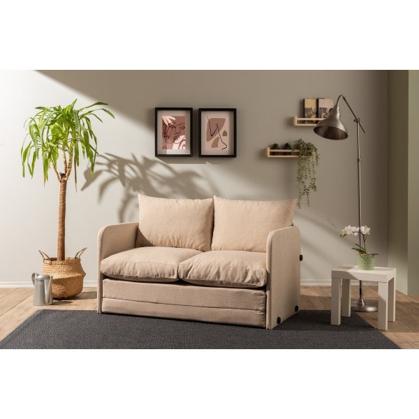 Saga 2-seters sovesofa - Beige Saga 2-seters sovesofa - Beige