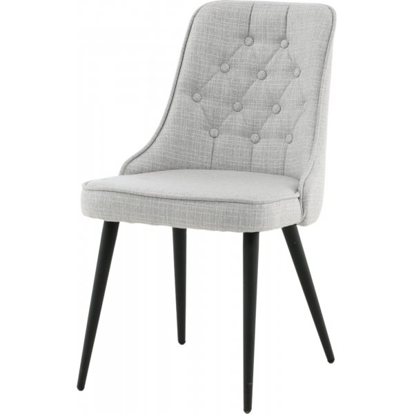 Alice Deluxe spisestol - Lysegr/messing