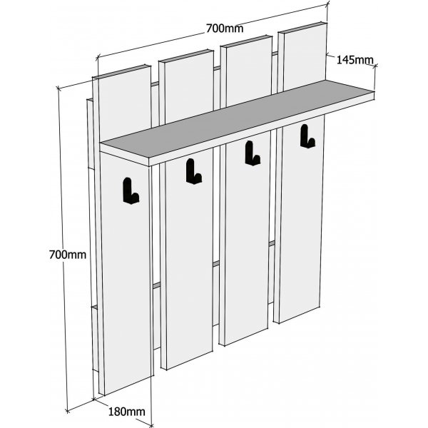 Carina kleshenger - Hvit Carina kleshenger - Hvit