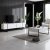 Lux sofabord 90 x 60 cm - Hvit/svart