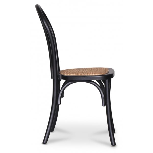 Tony stol i bøyetre - Svart/rotting Tony stol i bøyetre - Svart/rotting