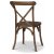 Paris vintage stol med kryss - Vintage brun + Flekkfjerner for mbler