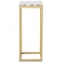 Accent nattbord 65 - Hvit marmor/messingfarget