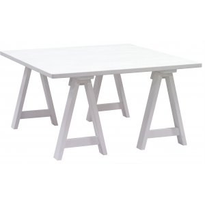 Ziro Hvitt Sofabord 90x90 cm Ziro Hvitt Sofabord 90x90 cm
