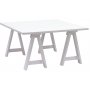 Ziro Hvitt Sofabord 90x90 cm + Mbelftter