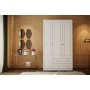 Inci garderobe 105 x 50 x 182 cm - Hvit