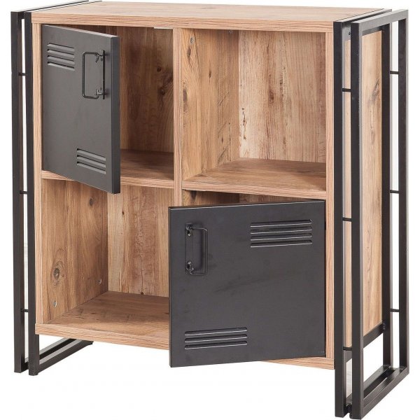 Cosmo Soft bokhylle - Furu/svart Cosmo Soft bokhylle - Furu/svart