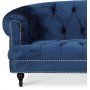 Chesterfield Winston 3-seters sofa - Bl flyel