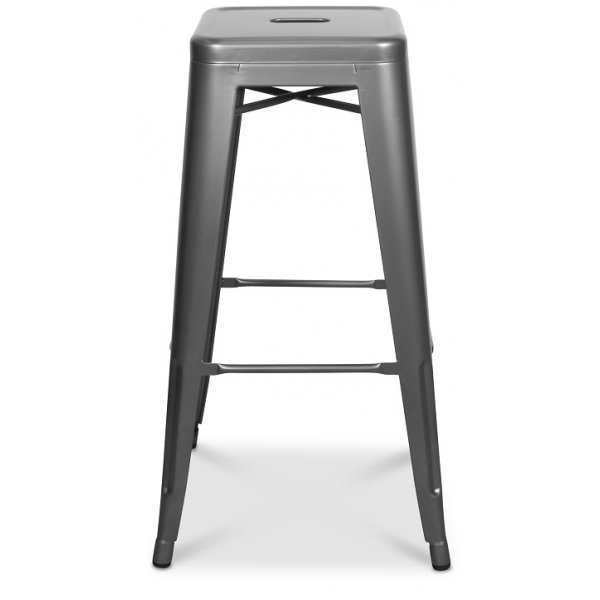 Barstol Industry - Børstet stål + Møbelføtter Barstol Industry - Børstet stål + Møbelføtter