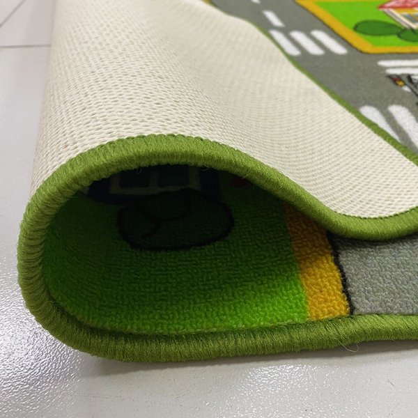 Barneteppe Trafikkteppe City, tuftet - 133x175 cm