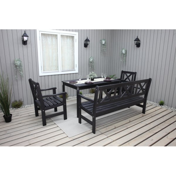 Sofagruppe Europe - Klassisk sort + Tekstilrens for møbler Sofagruppe Europe - Klassisk sort + Tekstilrens for møbler
