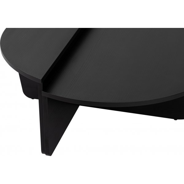 Orion salongbord 90 x 90 cm - Tre/sort Orion salongbord 90 x 90 cm - Tre/sort