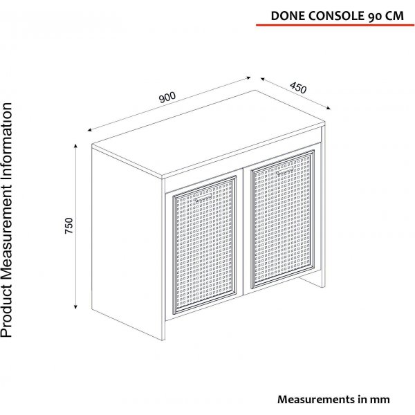 Done skap - Hvit/mørkebrun Done skap - Hvit/mørkebrun