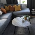 Kundebilde Smokey spillebord 90x60 | 60x40 cm - Grå/svart