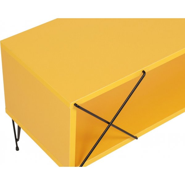 Street mediebenk - Gul Street mediebenk - Gul