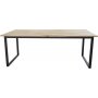 Spisebord Regald 200 cm - Svart / Naturtre