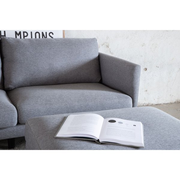 Eden 3-seter sofa B262 cm - Grått stoff + Tekstilrens for møbler Eden 3-seter sofa B262 cm - Grått stoff + Tekstilrens for møbler