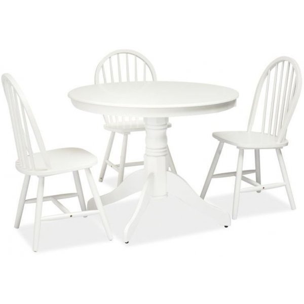 Spisebord Spartanburg 100 cm - Hvitt