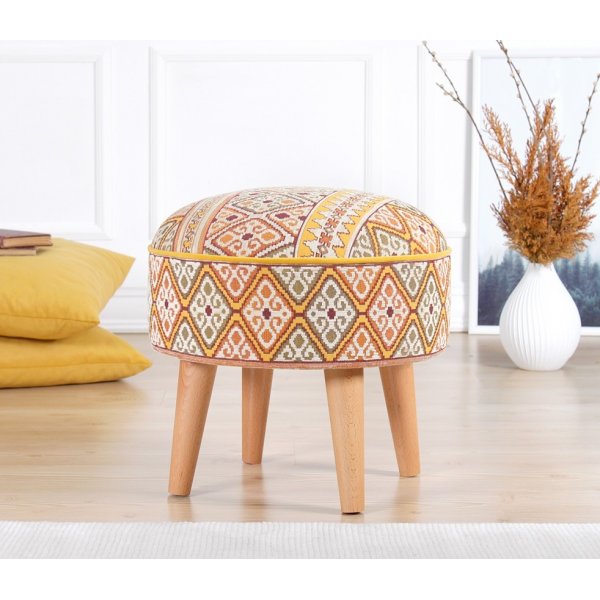 Ulag puff - Gul/oransje