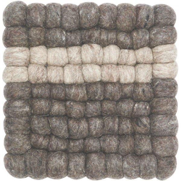Nilla grytematte 20 x 20 cm - Nougat